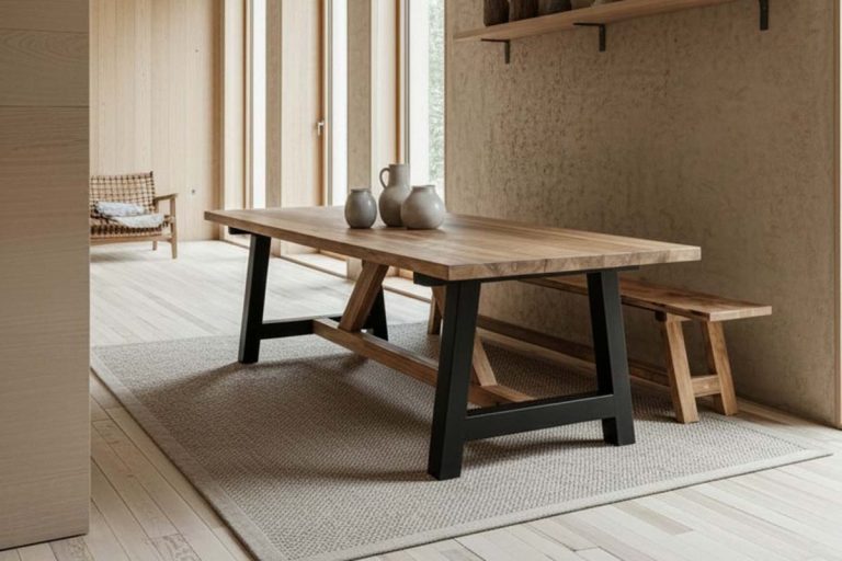 Mr Morley Table and Bench Dining Set